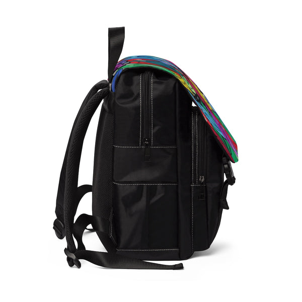 Unisex Casual Shoulder Backpack - Pearl