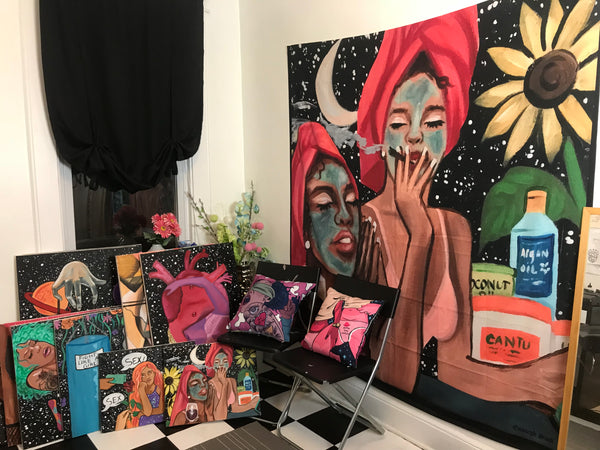 Shower Curtain / Wall Tapestry - Essence of Women