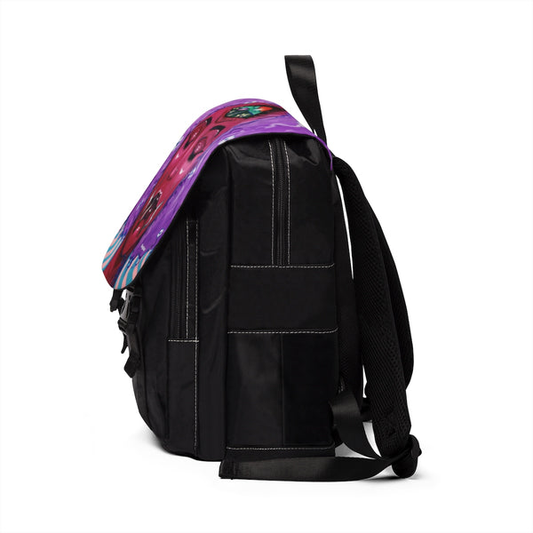 Unisex Casual Shoulder Backpack - Finding Peace