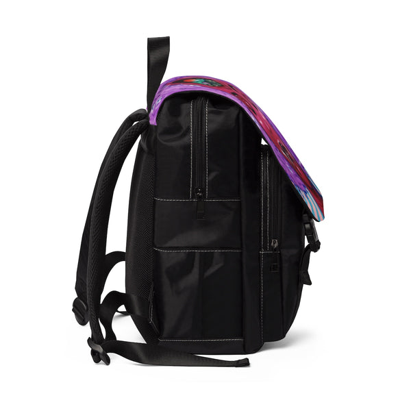 Unisex Casual Shoulder Backpack - Finding Peace