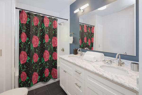 Shower Curtain / Wall Tapestry - Vagina Roses