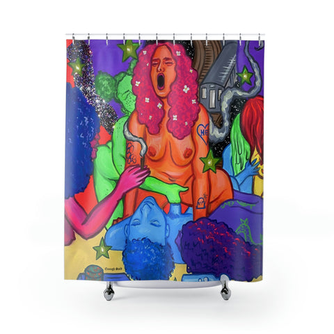 Shower Curtain / Tapestry - Train Him