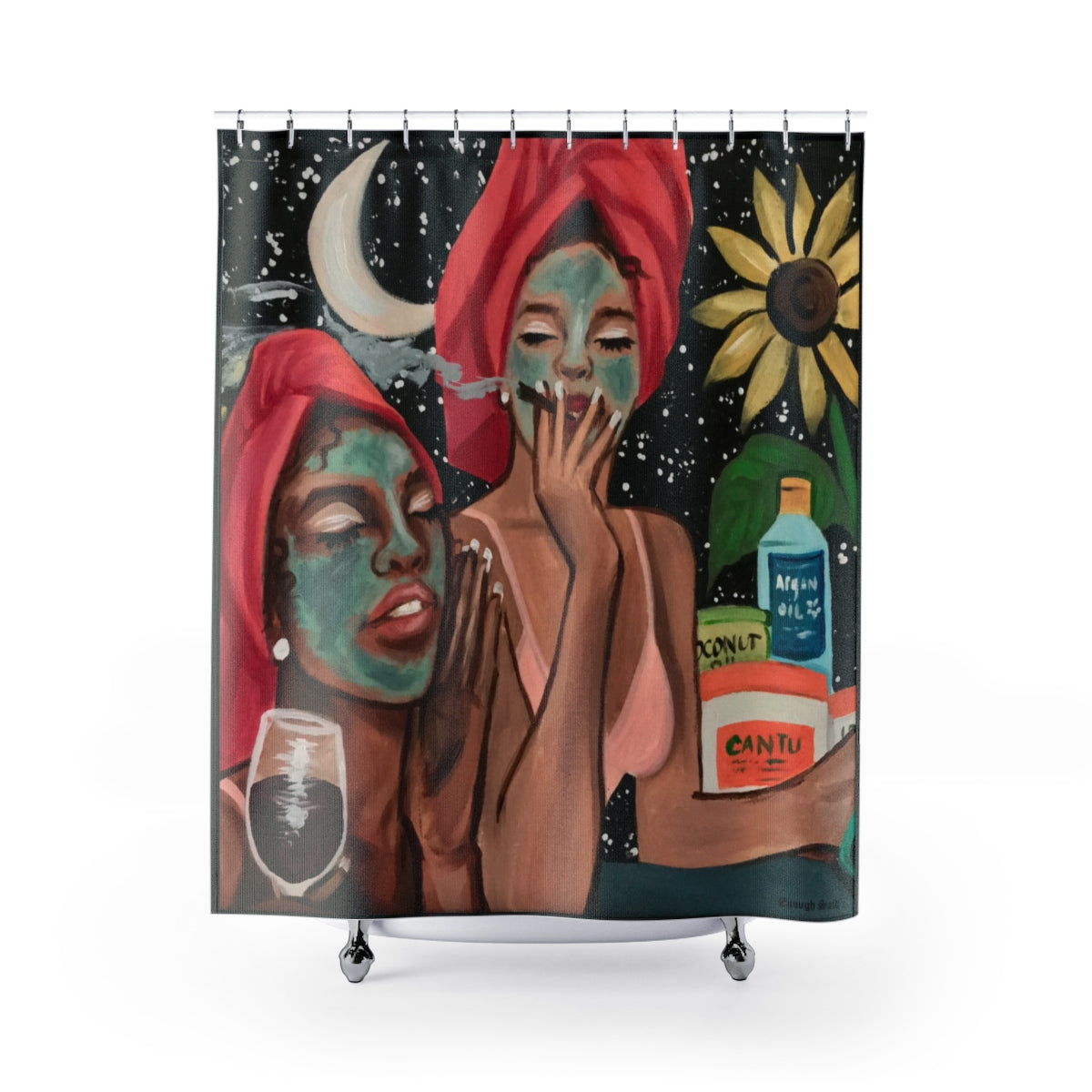 Shower Curtain / Wall Tapestry - Essence of Women