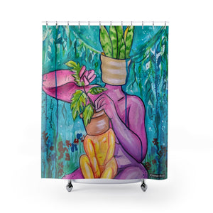 Shower Curtain / Tapestry - Plant Mom