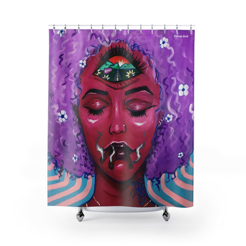 Shower Curtain / Tapestry - Finding Peace