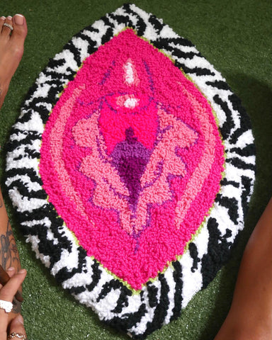 One of Kind hand tufted Vagina Rugs