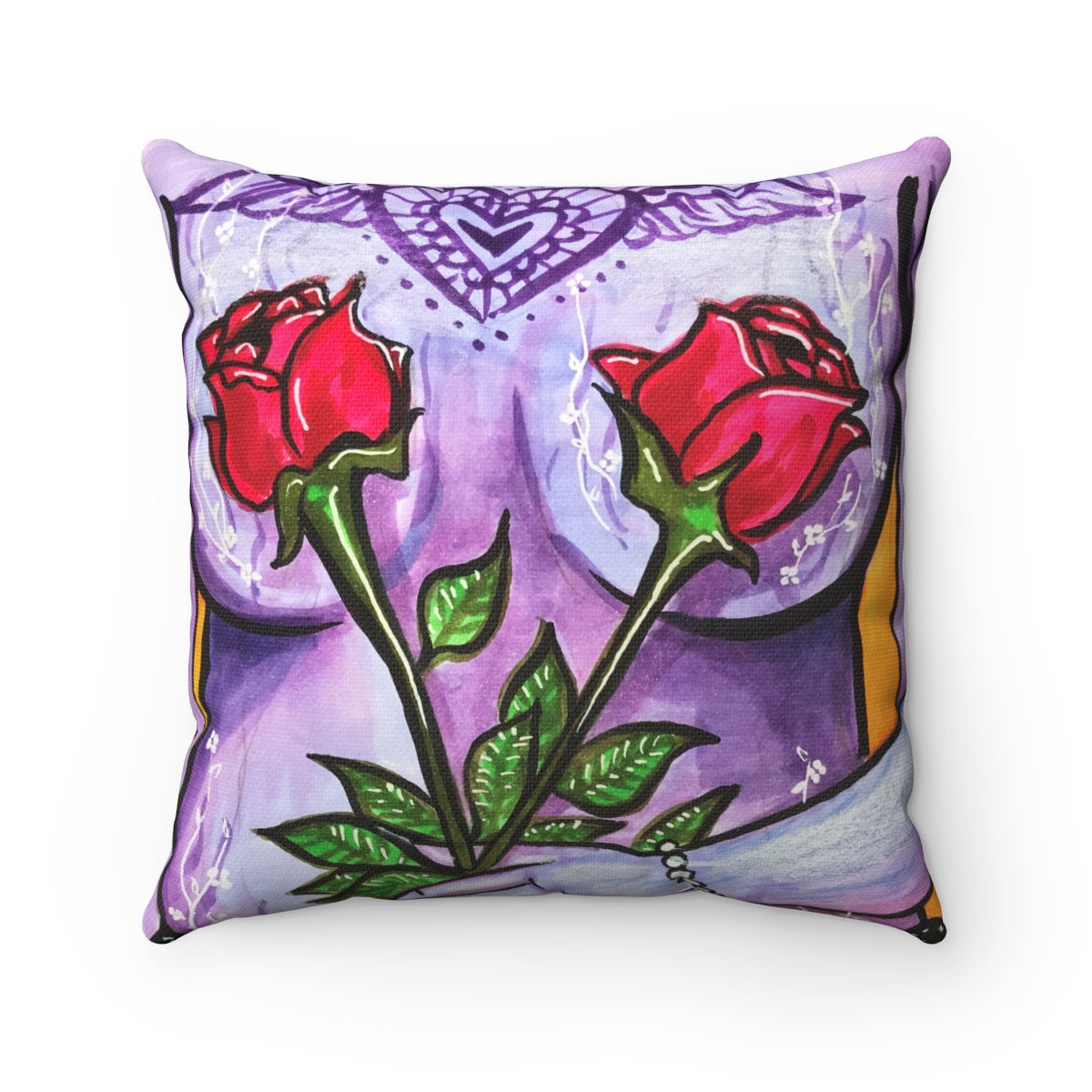 Pillow - Flower Girl Series (#2 - Purple)