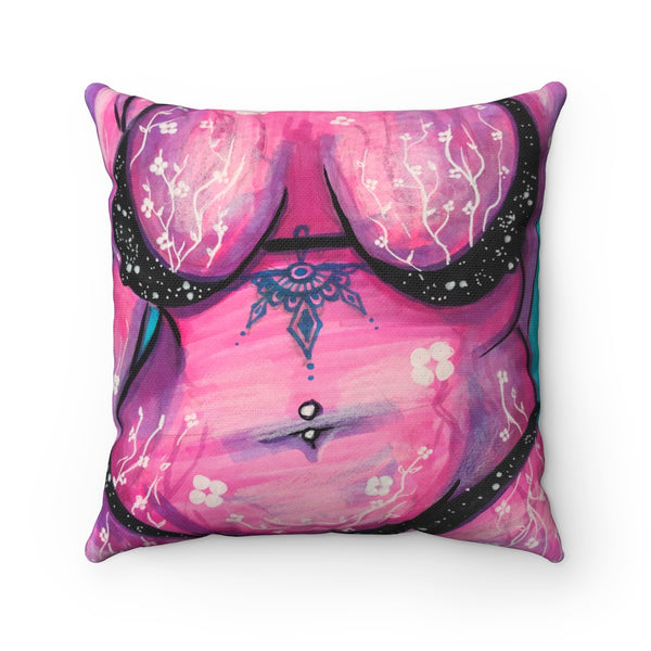Pillow - Flower Girl Series (#1 - Pink)