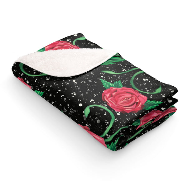 Sherpa Fleece Blanket - Vagina Roses