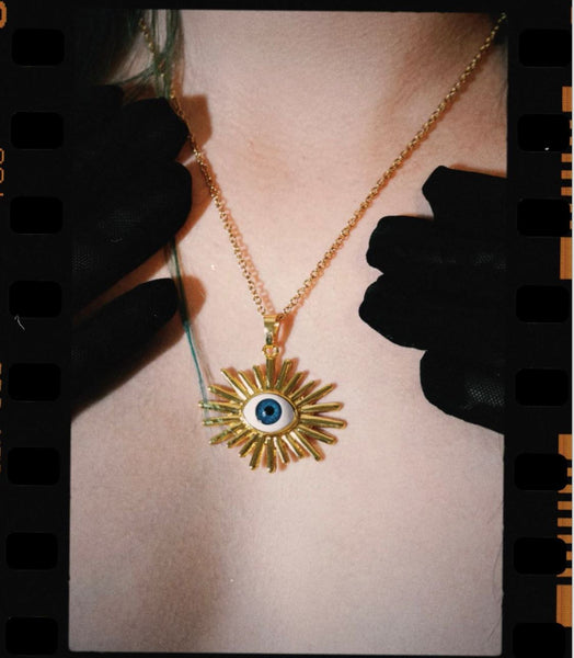 Necklace - Sunburst / Evil Eye