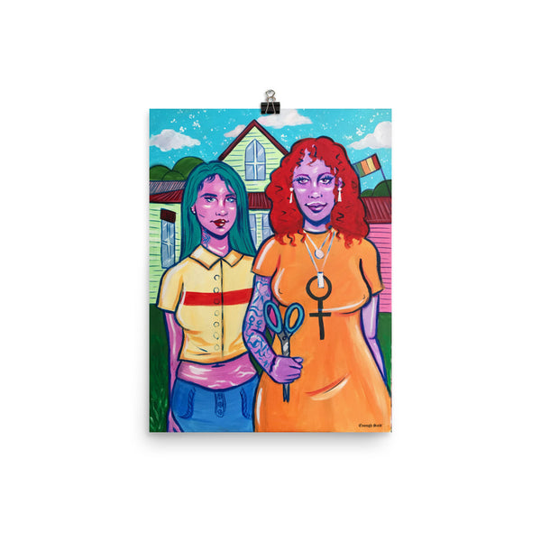 Poster - American Gothic Rendition