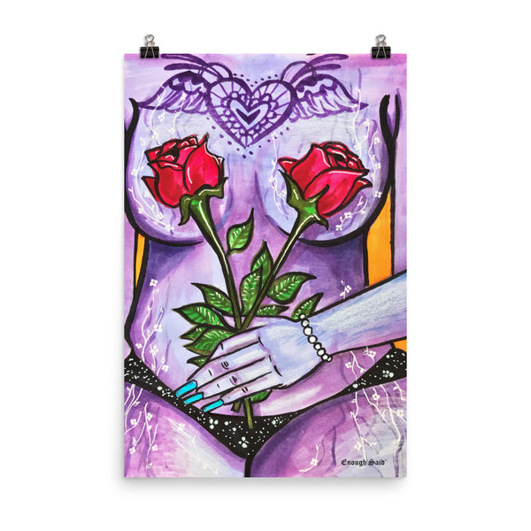 Poster - Flower Girl Series (#2 - Purple)